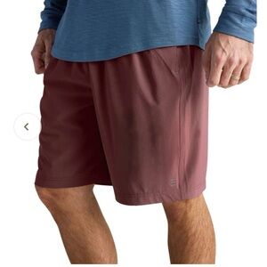 Free Fly Apparel Men's Athletic Shorts in Burgundy